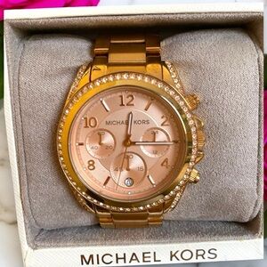 MICHAEL KORS MK5263 Blair All Rose-Gold Tone 39mm Chronograph Ladies Watch